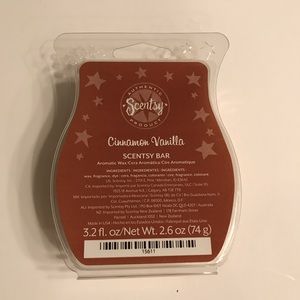 NEW SCENTSY CINNAMON VANILLA wax BAR.